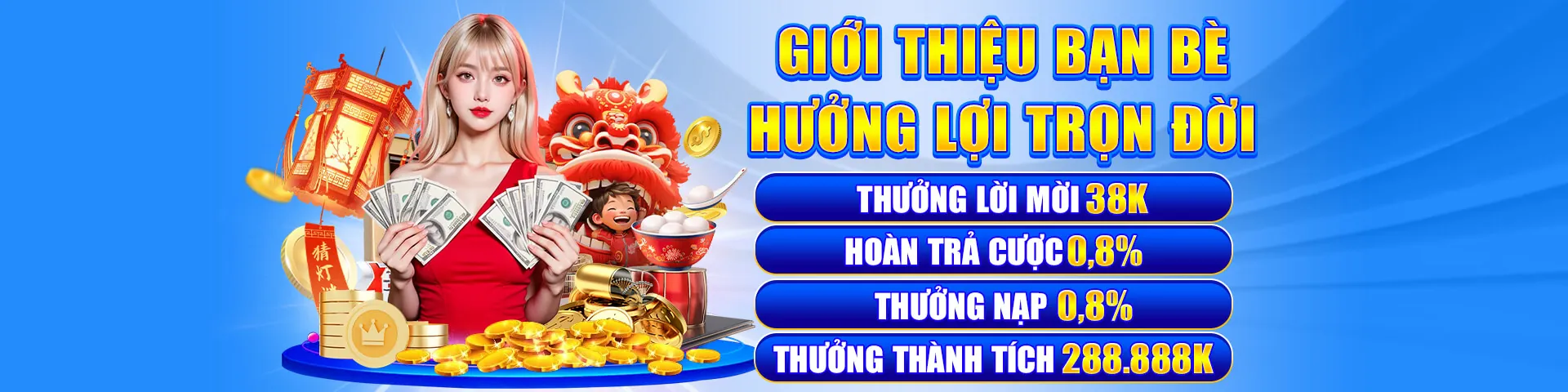 Hình ảnh sang trọng của chương trình VIP nhà cái 123